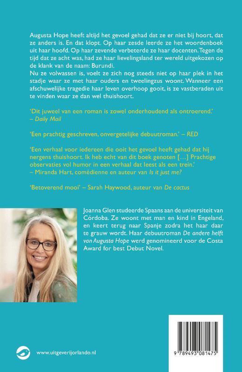 De andere helft van Augusta Hope - back cover