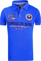 Geographical Norway Polo Shirt Kobalt Corsica Sail Kibutz - S