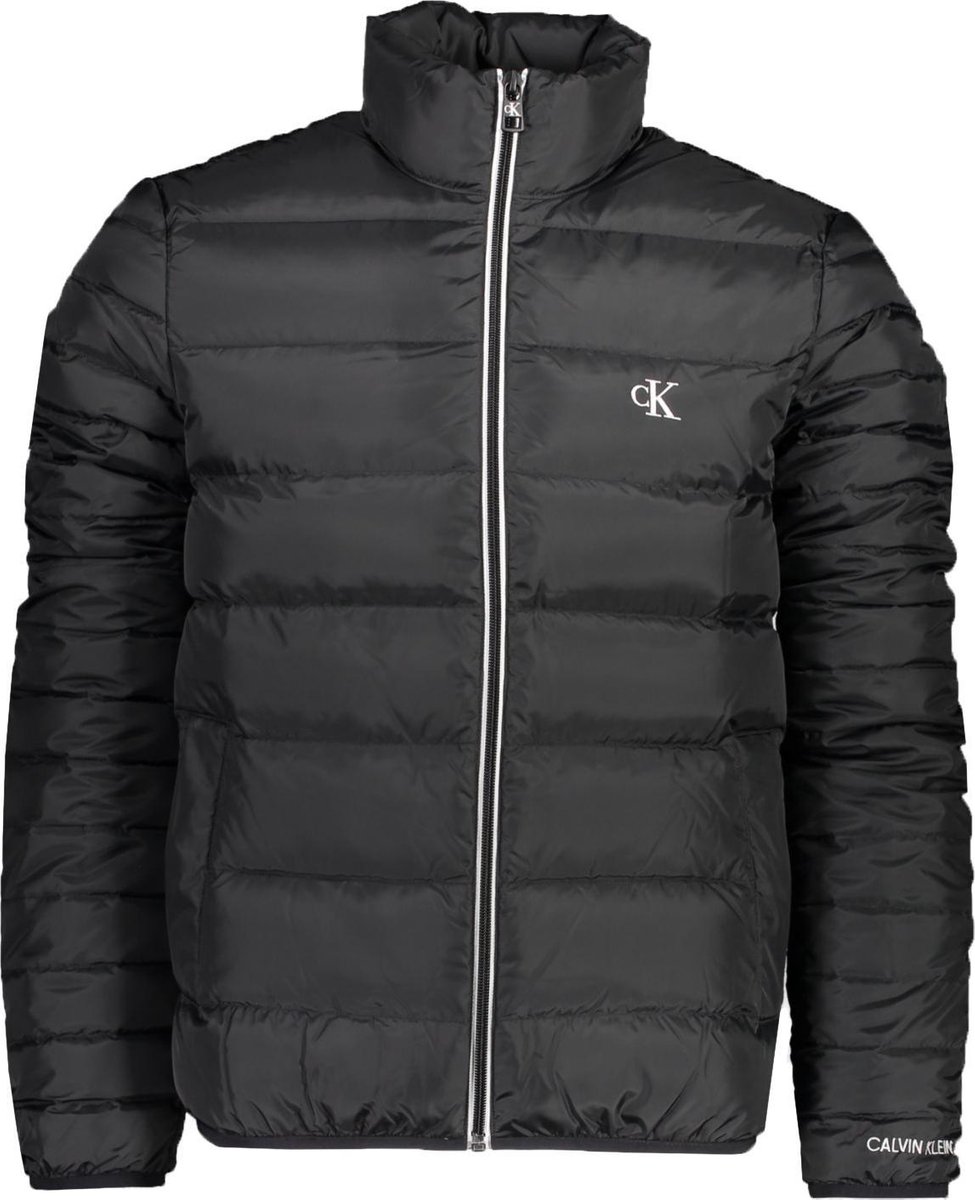 Calvin Klein Jas Zwart Getailleerd Maat S Heren Herfst Winter Collectie Polyester bol
