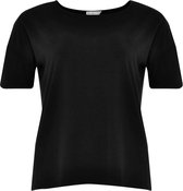 Yoek | Grote maten - dames t-shirt korte mouw - zwart