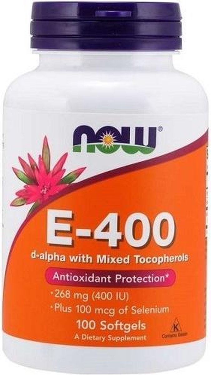 Goedkoopste Vitamine E 400IU Mixed Tocopherols with Selenium 100softgels