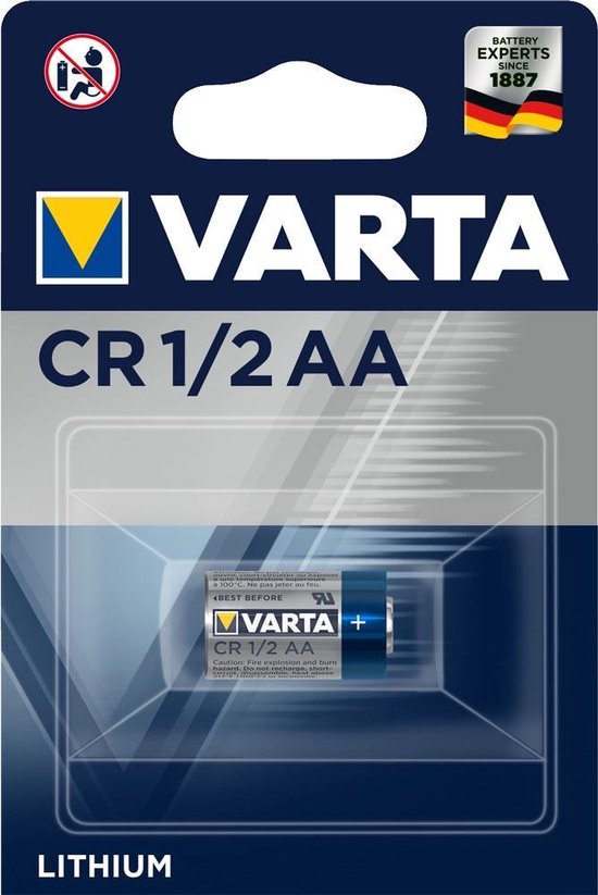 VARTA - BATTERIJ VARTA LITHIUM CR1/2AA BLI 1 + IRB - 6127101401 | bol.com