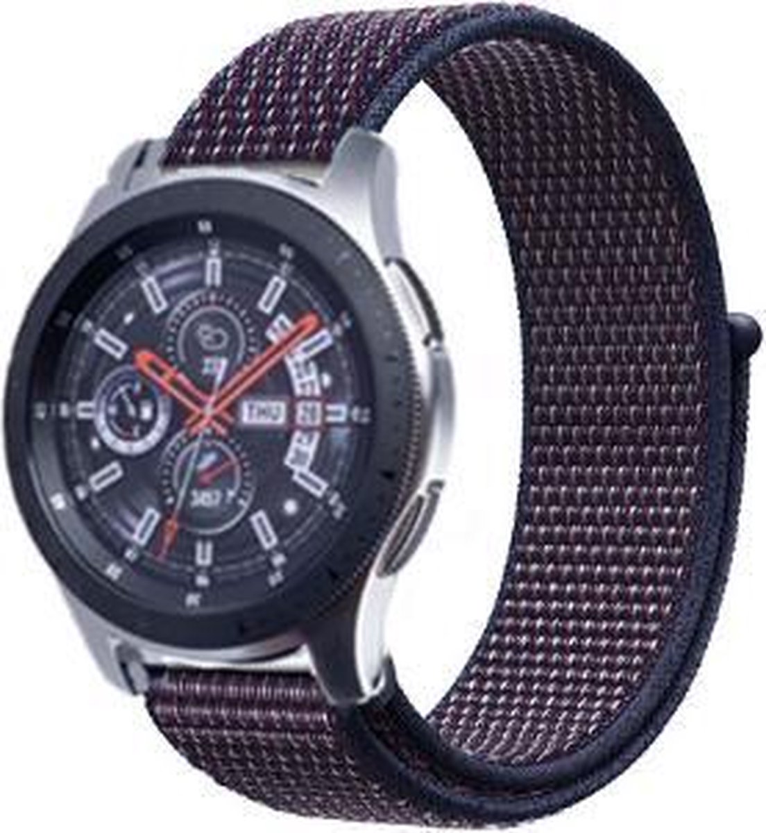 Samsung Galaxy Watch nylon band paarsblauw 45mm / 46mm