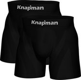 Knapman Ultimate Comfort Boxershorts Twopack | Zwart | Maat XL