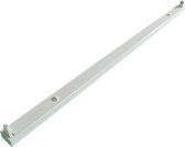 LED TL Armatuur T8 - Aigi Dybolo - 150cm Enkel - IP20 - Mat Wit - Staal - BSE