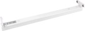 LED TL Armatuur T8 - Aigi Dybolo - 60cm Dubbel - IP20 - Mat Wit - Staal - BSE