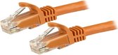 StarTech.com Câble réseau Gigabit RJ45 UTP Cat6 15 m sans broches orange