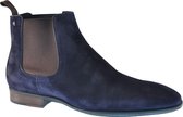 Van Bommel 10342 - Volwassenen Business half-hoog - Kleur: Blauw - Maat: 42