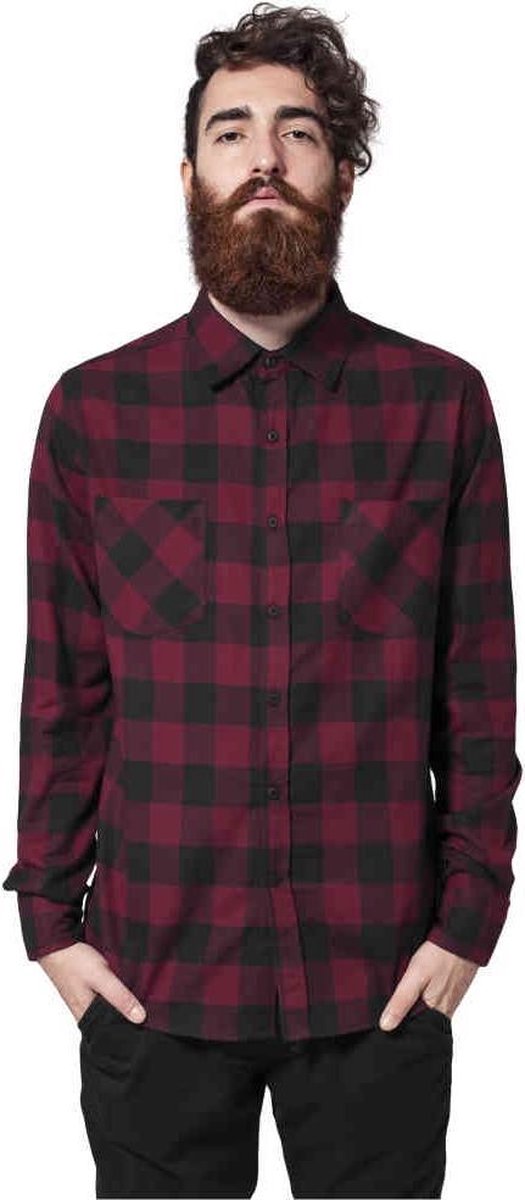 Urban Classics Checked Flanell Overhemd M Zwart