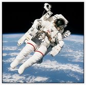 Bruce McCandless first spacewalk (ruimtevaart) - Foto op Akoestisch paneel - 80 x 80 cm