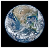 Blue Marble 2012 Planet Earth (aarde) - Foto op Akoestisch paneel - 120 x 120 cm