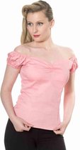 Dancing Days Off shoulder top -L- WINNIE Roze