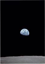 Earthrise viewing Earth from space (ruimtevaart) - Foto op Posterpapier - 29.7 x 42 cm (A3)
