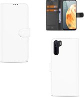 Telefoonhoesje OPPO A91 Wallet Bookcase Wit met Pasjeshouder