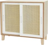 Balvi Schuifdeurkast 28 X 30 X 12 Cm Hout Bruin/wit