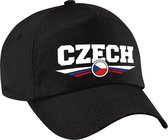 Tsjechie / Czech landen pet zwart volwassenen - Tsjechie / Czech baseball cap - EK / WK / Olympische spelen outfit