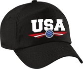Amerika / USA landen pet zwart volwassenen - Amerika / USA baseball cap - EK / WK / Olympische spelen outfit