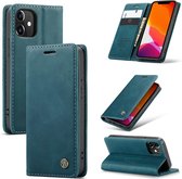 Caseme Retro Wallet Case hoesje voor iPhone 12 mini - blauw