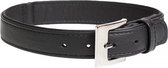 Duvo+ Popular leder halsband Zwart 19-24cm/14mm