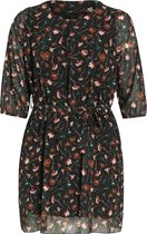 Paprika Dames Jurk in voile met bloemenprint - Jurk - Maat 54