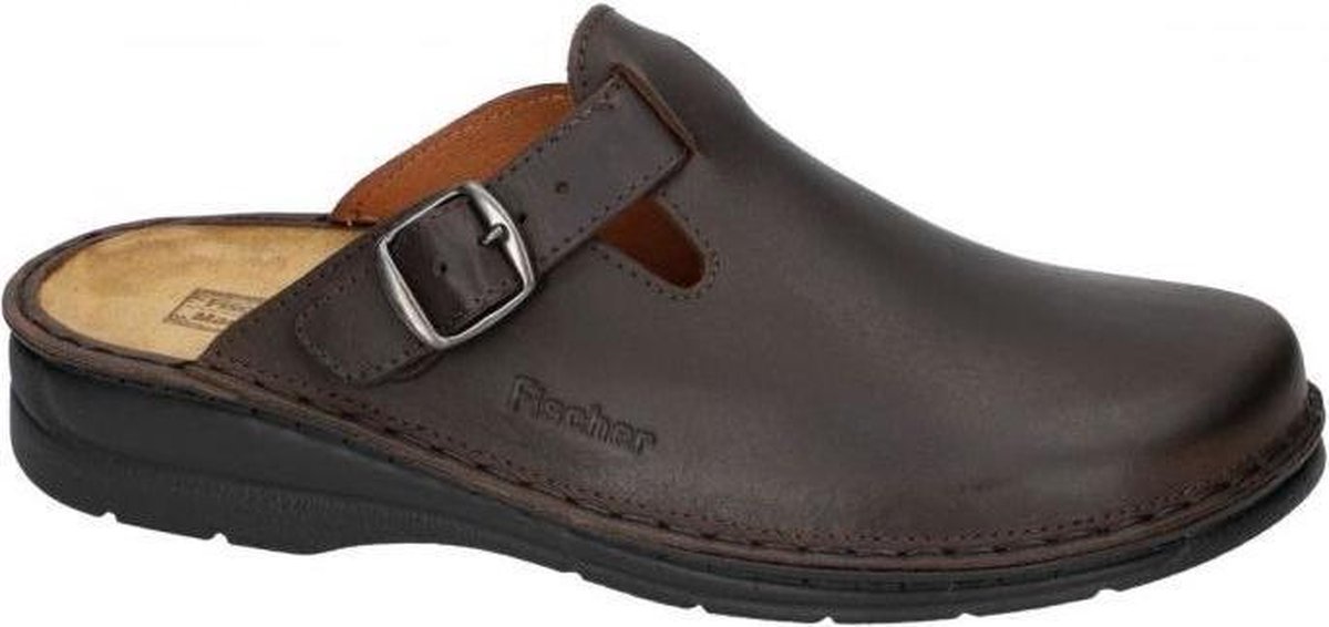 Fischer Heren bruin donker pantoffels slippers maat 41 bol