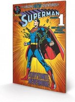 DC COMICS - Printing on wood 40X59 - Superman Kyrptonite