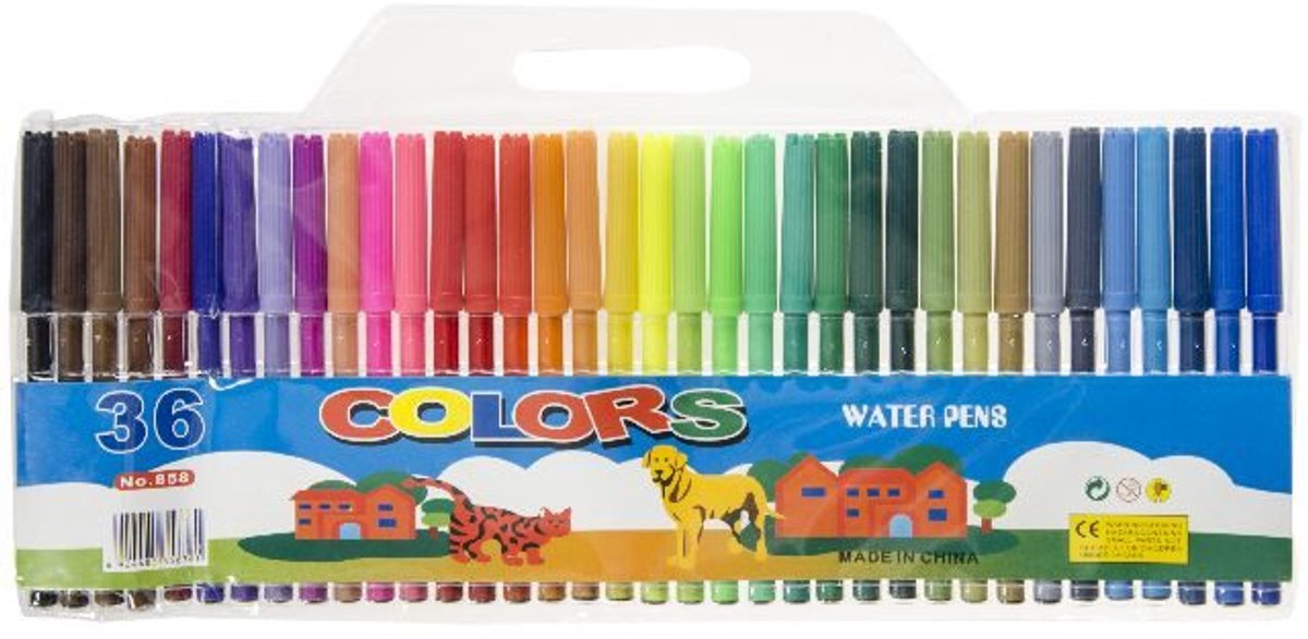 Lg-imports Viltstiften Colors Junior 36 Stuks