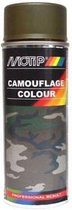 MoTip Legerverf GEEL OLIJFGROEN spuitbus 400ml - RAL6014