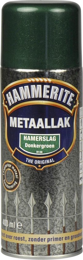 dutje Silicium Niet doen Hammerite Hamerslag Metaallak - Donkergroen - 400 ml | bol.com