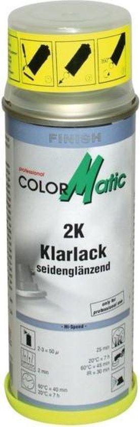 Iedereen Gezamenlijk Zuidwest Motip ColorMatic Professional 2k blanke lak zijdeglans - 200 ml. | bol.com