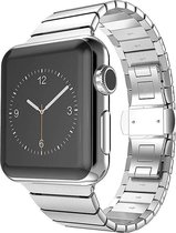 Schakelarmband compatibel met Apple Watch 49/45/44/42 mm, Zilver,