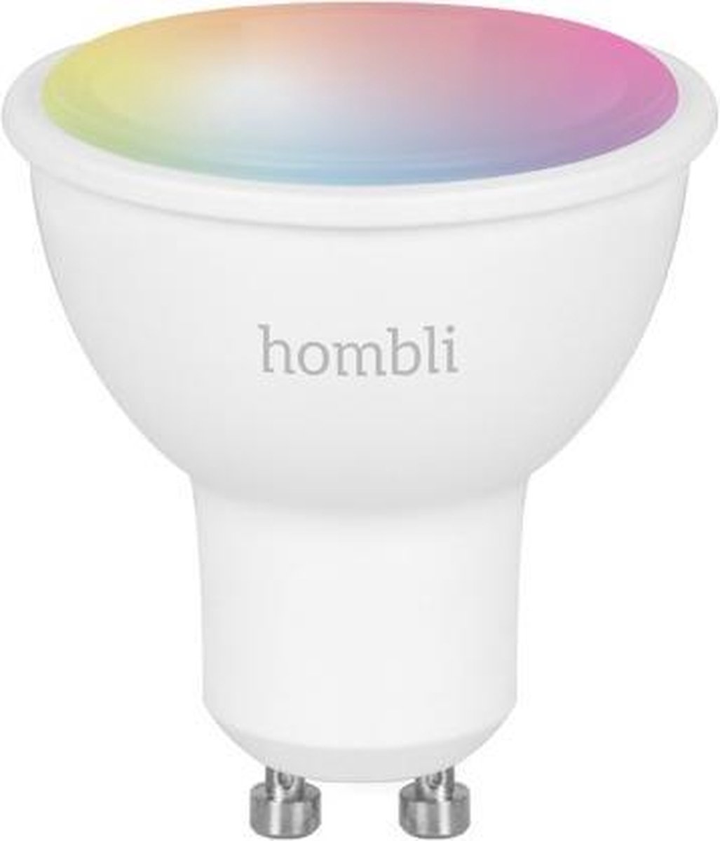 Hombli Smart Spot - Wit en gekleurd licht- Dimbaar GU10 LED - Wifi