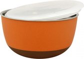 Duvo+ Eetkom met deksel matte balance Oranje Ø22,5cm - 2900ml