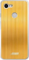 Google Pixel 3 Hoesje Transparant TPU Case - Bold Gold #ffffff