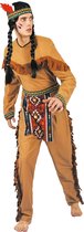 LUCIDA - Bruin authentiek indiaan kostuum voor mannen - L