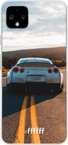 Google Pixel 4 XL Hoesje Transparant TPU Case - Silver Sports Car #ffffff