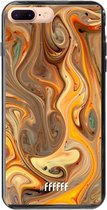 iPhone 8 Plus Hoesje TPU Case - Brownie Caramel #ffffff