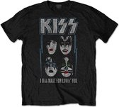 Kiss - Made For Lovin' You Heren T-shirt - S - Zwart