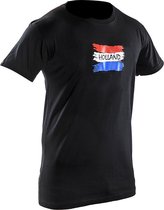 Joya Vlag T - Shirt - Holland - Zwart - XL