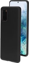 Mobiparts Siliconen Cover Case Samsung Galaxy S20 Plus 4G/5G Zwart hoesje