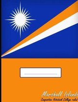 Marshall Islands Composition Notebook College Ruled: Writer's Notebook for Schools, Teachers, Offices, Students (8.5'' x 11'') Marshall Islands Flag, Pe
