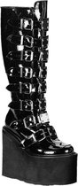 DemoniaCult - SWING-815 Plateau Laarzen - US 12 - 42 Shoes - Zwart