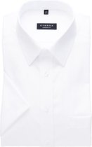 ETERNA comfort fit overhemd - korte mouw - poplin heren overhemd - wit - Strijkvrij - Boordmaat: 46