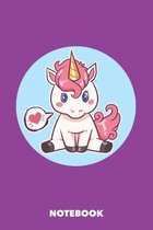 Notebook: Unicorn Notepad 6 x 9 inch blank -- 120 pages -- Notebook- Notepad - Journal - Scratchpad - Diary - Exercise Book - Pl