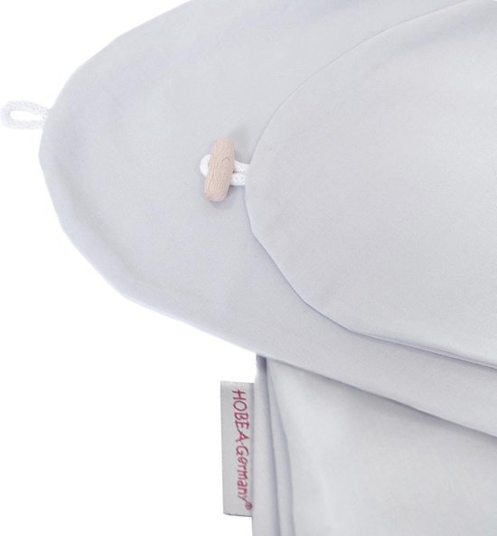 Voedingskussen - Hobea Hoes voor voedingskussen effen grijs