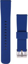 Shop4 - Samsung Gear S2 Bandje - Siliconen Donker Blauw