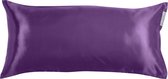 Beauty Pillow® Original - Satijnen Kussensloop - Aubergine - 80x40 cm (Duitse maat)