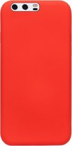 ADEL Siliconen Back Cover Softcase Hoesje Geschikt voor Huawei P10 Plus - Rood