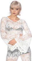 Banned Longsleeve top -M- WIDE 70S SLEEVE TOP Creme