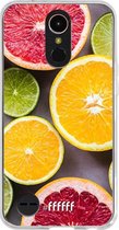 LG K10 (2017) Hoesje Transparant TPU Case - Citrus Fruit #ffffff